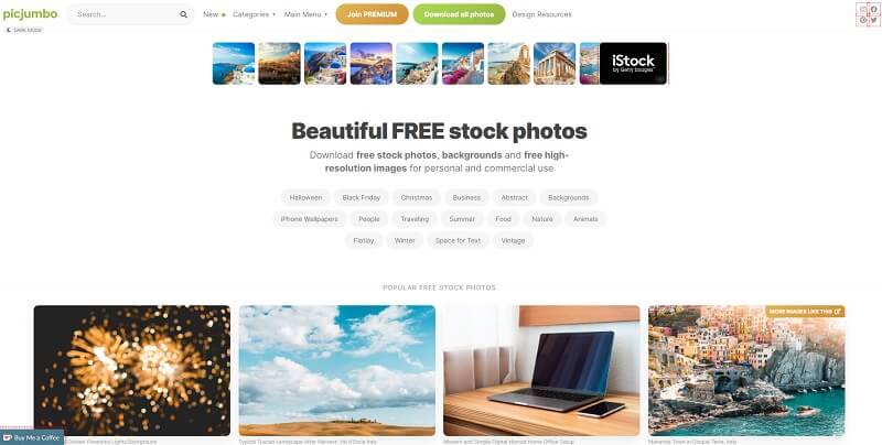 Picjumbo là một website tải ảnh nền miễn phí được lập nên bởi Viktor Hanacek