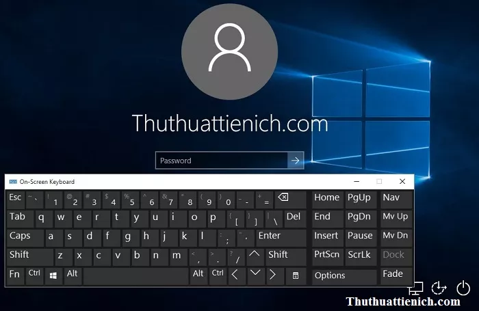 Bàn phím ảo trên Windows 10