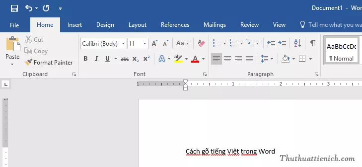 Cách gõ tiếng Việt trong Word