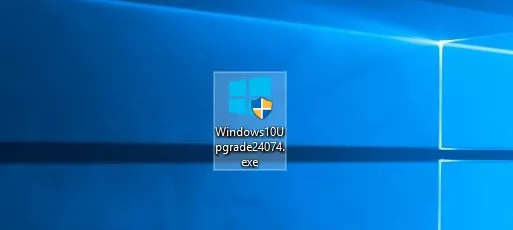 Chạy file để nâng cấp Windows 10