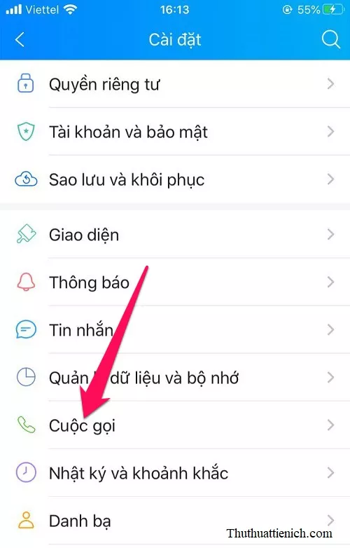 Chọn Cuộc gọi, Nhạc chuông và tích chọn Nhạc chuông khác