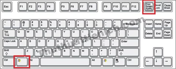 Chụp màn hình bằng phím tắt Windows + Print Screen