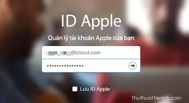 Đăng nhập vào Apple ID trên máy tính