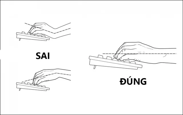 Điều chỉnh độ cao bàn phím cho phù hợp