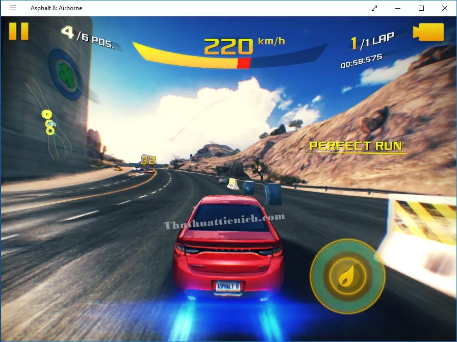 Khởi đầu cuộc đua trong Asphalt 8: Airborne