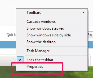 Mở bàn phím ảo từ Taskbar trên Windows 8/8.1