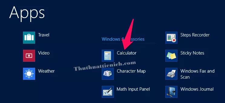 Mở Máy tính trên Windows 8.1 từ All Apps