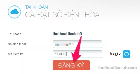 Nhập số điện thoại