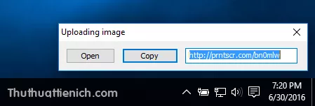 Tải ảnh lên prntscr.com với Lightshot