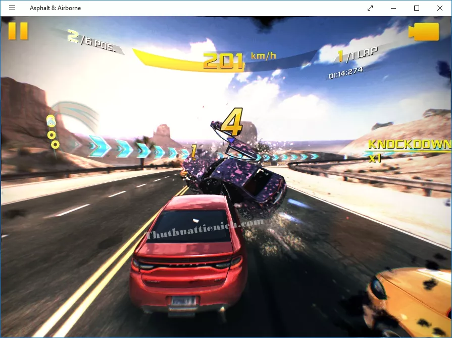 Tăng tốc trong Asphalt 8: Airborne