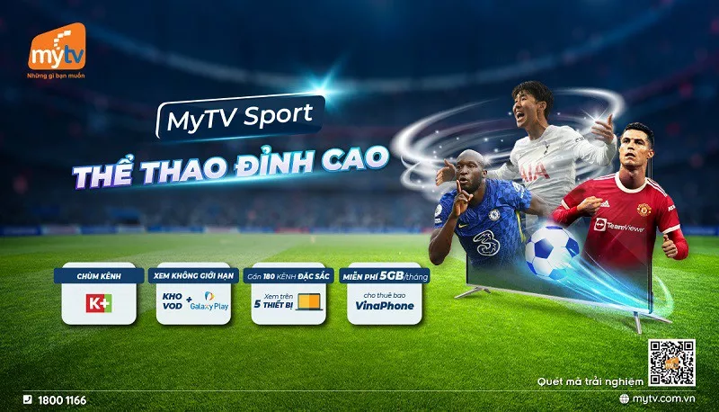 Ứng dụng xem bóng đá MyTV trên iPhone