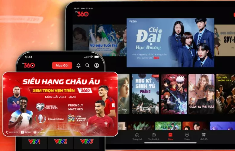 Ứng dụng xem bóng đá TV360 trên iPhone